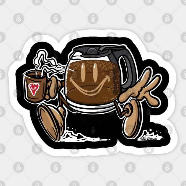 Coffee Run Sticker by eShirtLabs